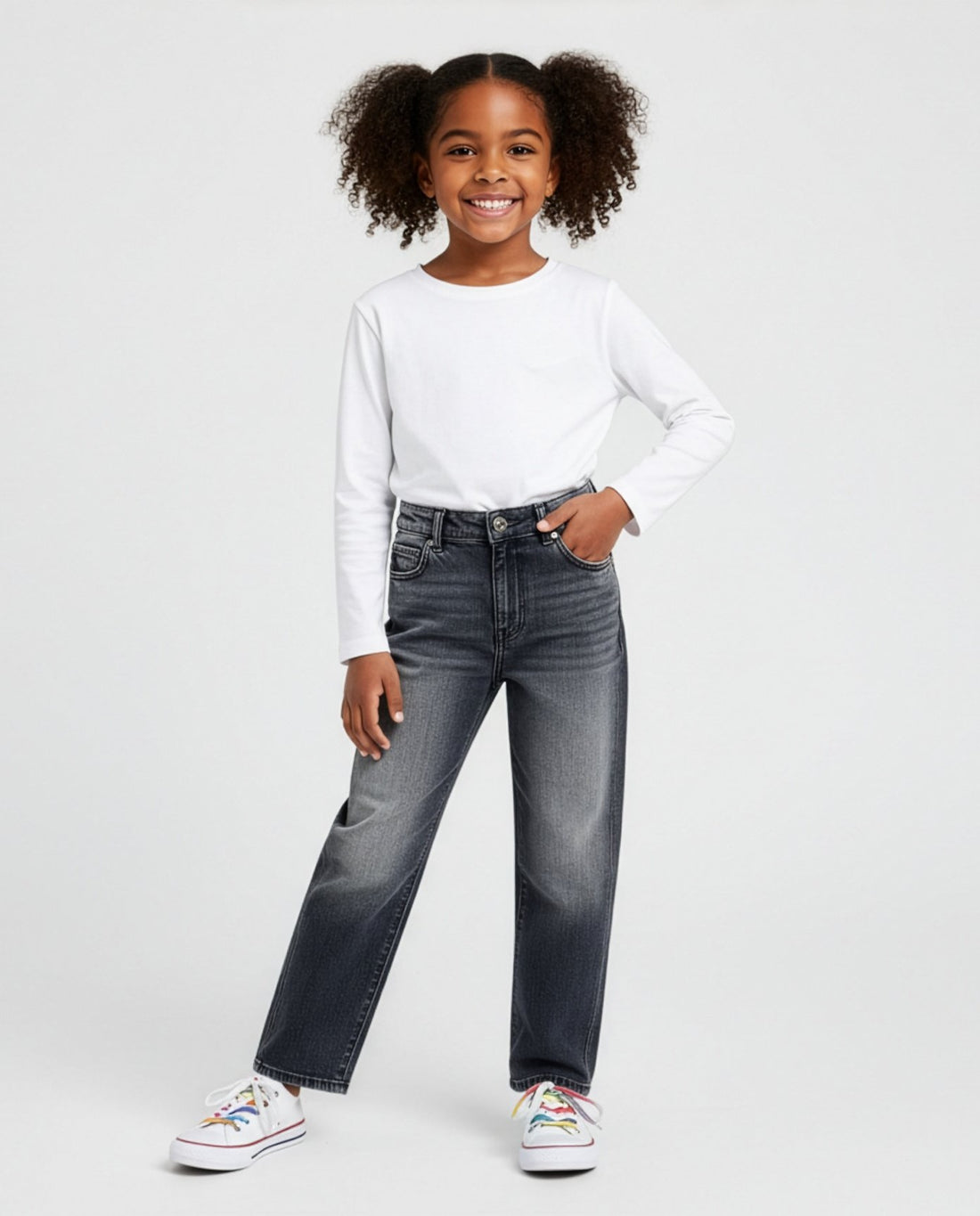 jeans in denim grigio 3141PD00387 GREY VICOLO GIRL 