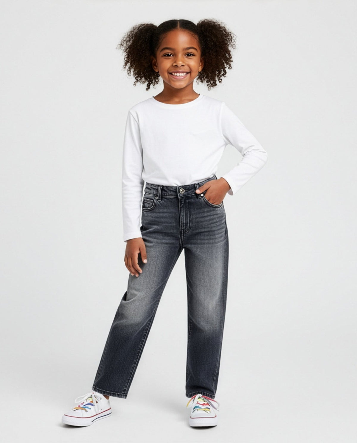 jeans in denim grigio 3141PD00387 GREY VICOLO GIRL 