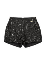 VICOLO GIRL shorts con strass Black