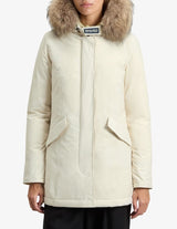 WOOLRICH parka luxury artic raccoon Crema