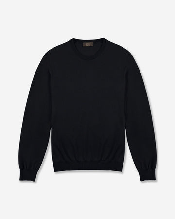 maglione girocollo slim fit flexwool 810234-Z0290 N0011 ZANONE 