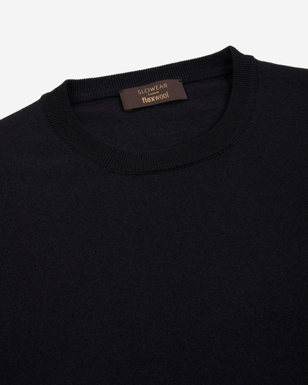 maglione girocollo slim fit flexwool 810234-Z0290 N0011 ZANONE 