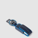 PIQUADRO portachiavi con chiavetta usb da 256 gb Blu