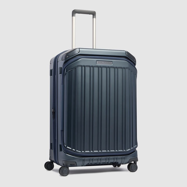 trolley medio rigido a 4 ruote BV7246PQL BLUO PIQUADRO 