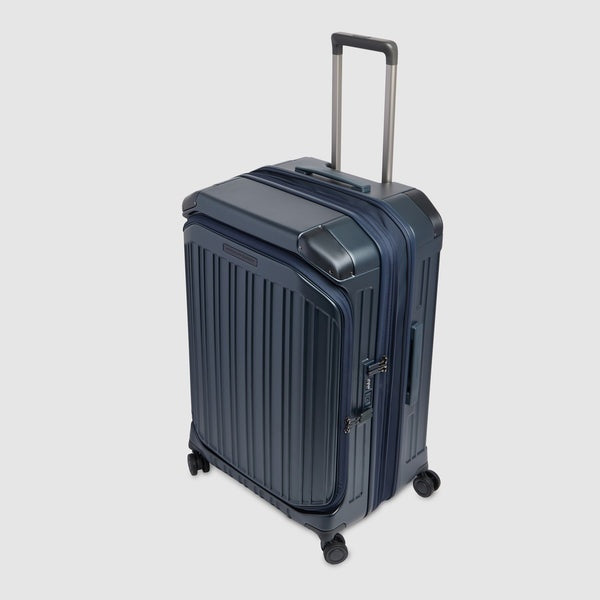 trolley medio rigido a 4 ruote BV7246PQL BLUO PIQUADRO 