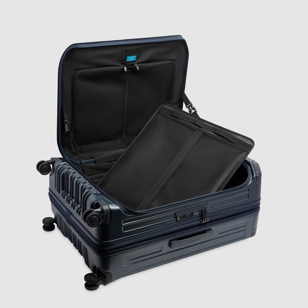 trolley large con doppia apertura BV7247PQL BLUO PIQUADRO 