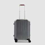 PIQUADRO trolley cabina con chiusura impronta digitale Grigio