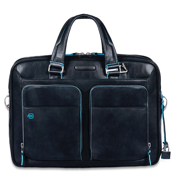 CARTELLA SOTTILE CON MANICI CA2849B2 BLU2 PIQUADRO 