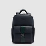 PIQUADRO zaino porta pc 14 in pelle Bluve