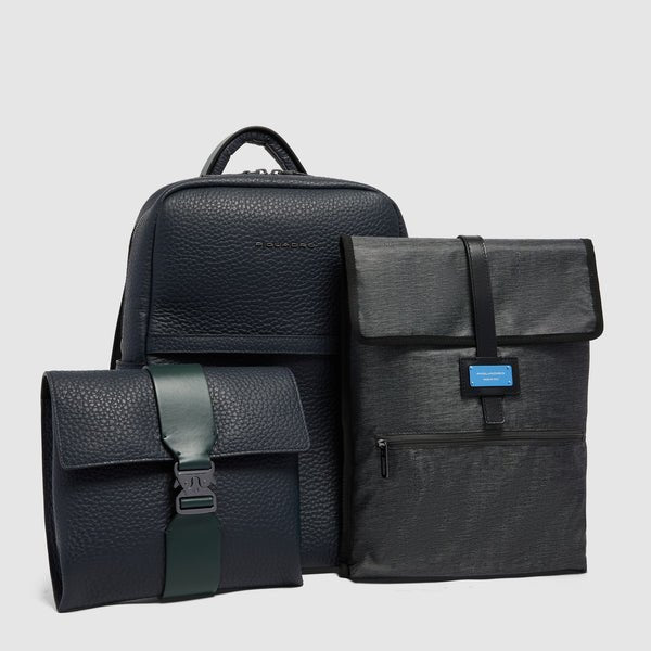 zaino porta pc 14 in pelle CA7262W151 BLUVE PIQUADRO 