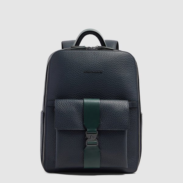 zaino porta pc 15,6 2 comparti in pelle CA7263W151 BLUVE PIQUADRO 