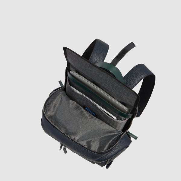 zaino porta pc 15,6 2 comparti in pelle CA7263W151 BLUVE PIQUADRO 