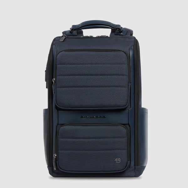 zaino porta pc 14 pelle e tessuto CA7278W150 BLU PIQUADRO 