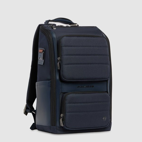 zaino porta pc 14 pelle e tessuto CA7278W150 BLU PIQUADRO 