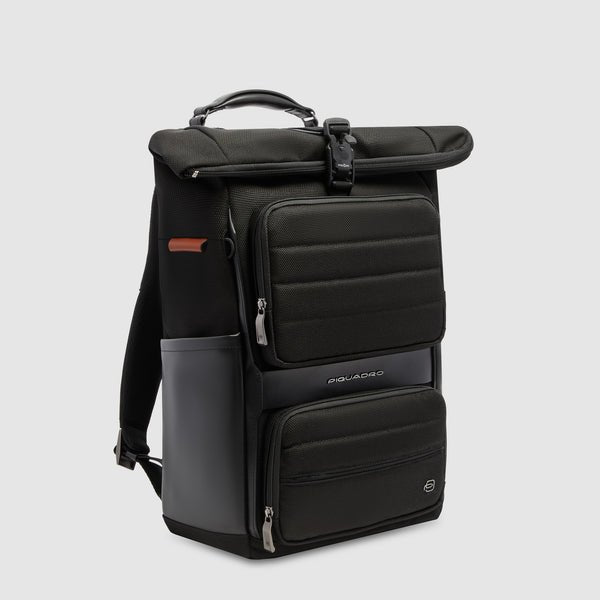 zaino porta pc 15,6 pelle e tessuto CA7280W150 N PIQUADRO 