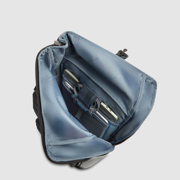 zaino porta pc 15,6 pelle e tessuto CA7280W150 N PIQUADRO 
