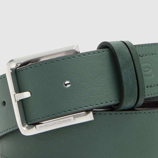 cintura uomo in pelle con fibbia ardiglione CU7213W144 VE PIQUADRO 