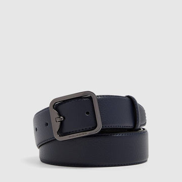 cintura in pelle con fibia ad ardiglione CU7215MOS BLU PIQUADRO 