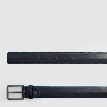cintura uomo in pelle con fibbia CU7421B2 BLU2 PIQUADRO 