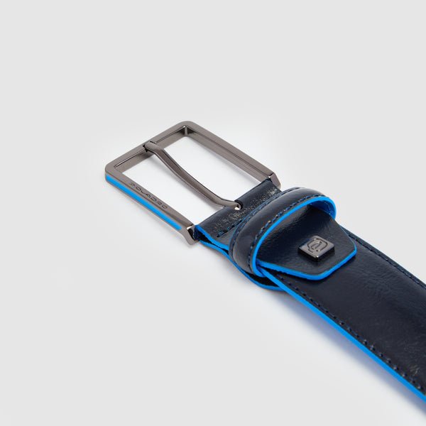cintura uomo in pelle con fibbia CU7421B2 BLU2 PIQUADRO 