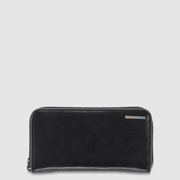 portafoglio grande zip around PD1515B2R N PIQUADRO 