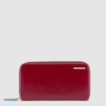 portafoglio grande zip around PD1515B2R R PIQUADRO 
