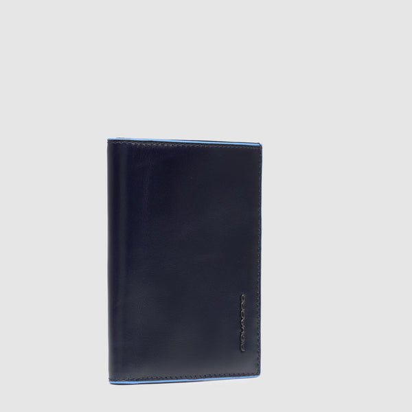 portafoglio verticale PU1393B2R BLU2 PIQUADRO 