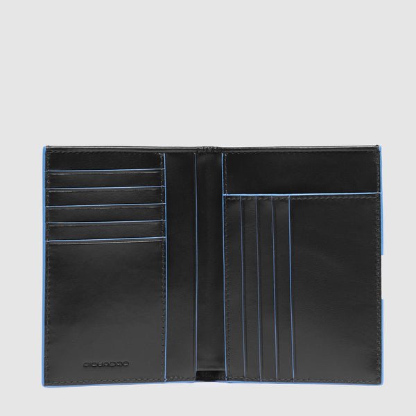 portafoglio verticale PU1393B2R N PIQUADRO 