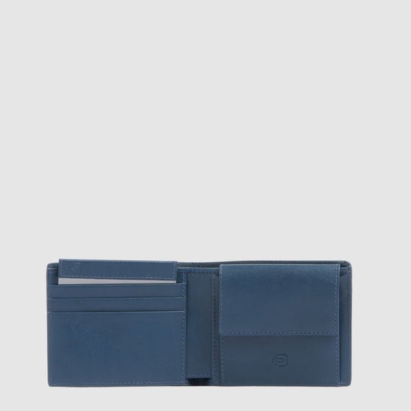 portafoglio victor con porta monete PU4188W143R BLU PIQUADRO 