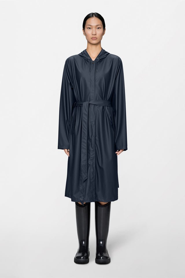 Impermeabile a-line longer 12040 NAVY RAINS 