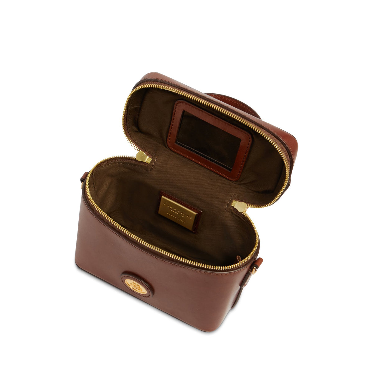 bauletto in pelle con tracolla 04540601 14 THE BRIDGE 