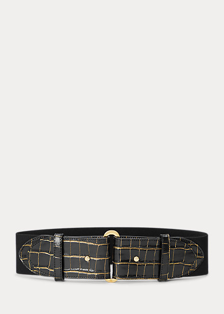 Cintura ampia in pelle lavorata 412-883694 001 LAUREN RALPH LAUREN 