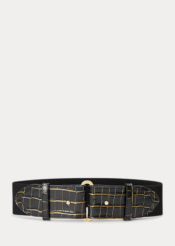 Cintura ampia in pelle lavorata 412-883694 001 LAUREN RALPH LAUREN 