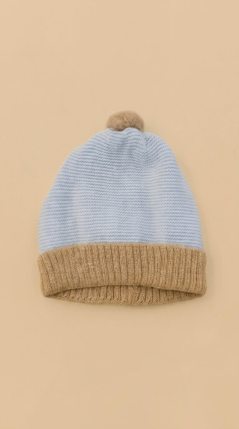 cappellino in lana 603 CIELO CORDA BABY LORD 