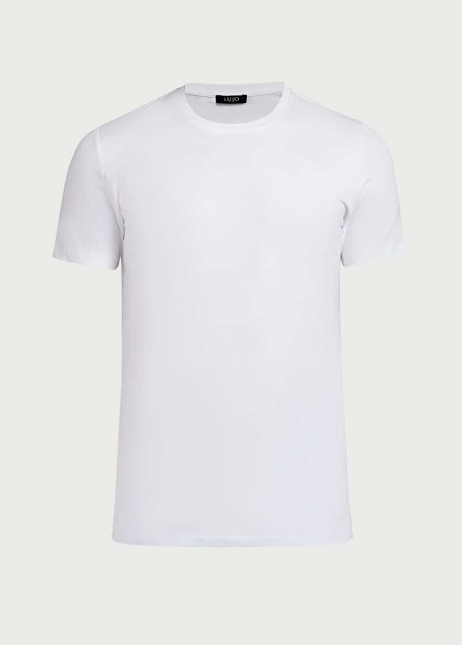 t-shirt con logo QXX014J4818 14800 liU JO 