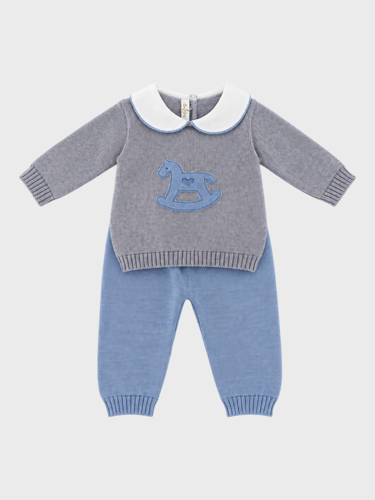 completino corredino cavallo 522 GRIGIO-CAPRI BABY LORD 
