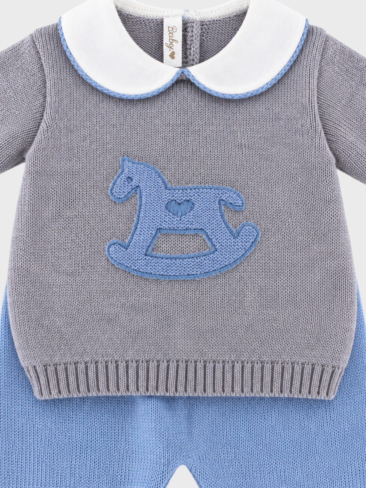 completino corredino cavallo 522 GRIGIO-CAPRI BABY LORD 