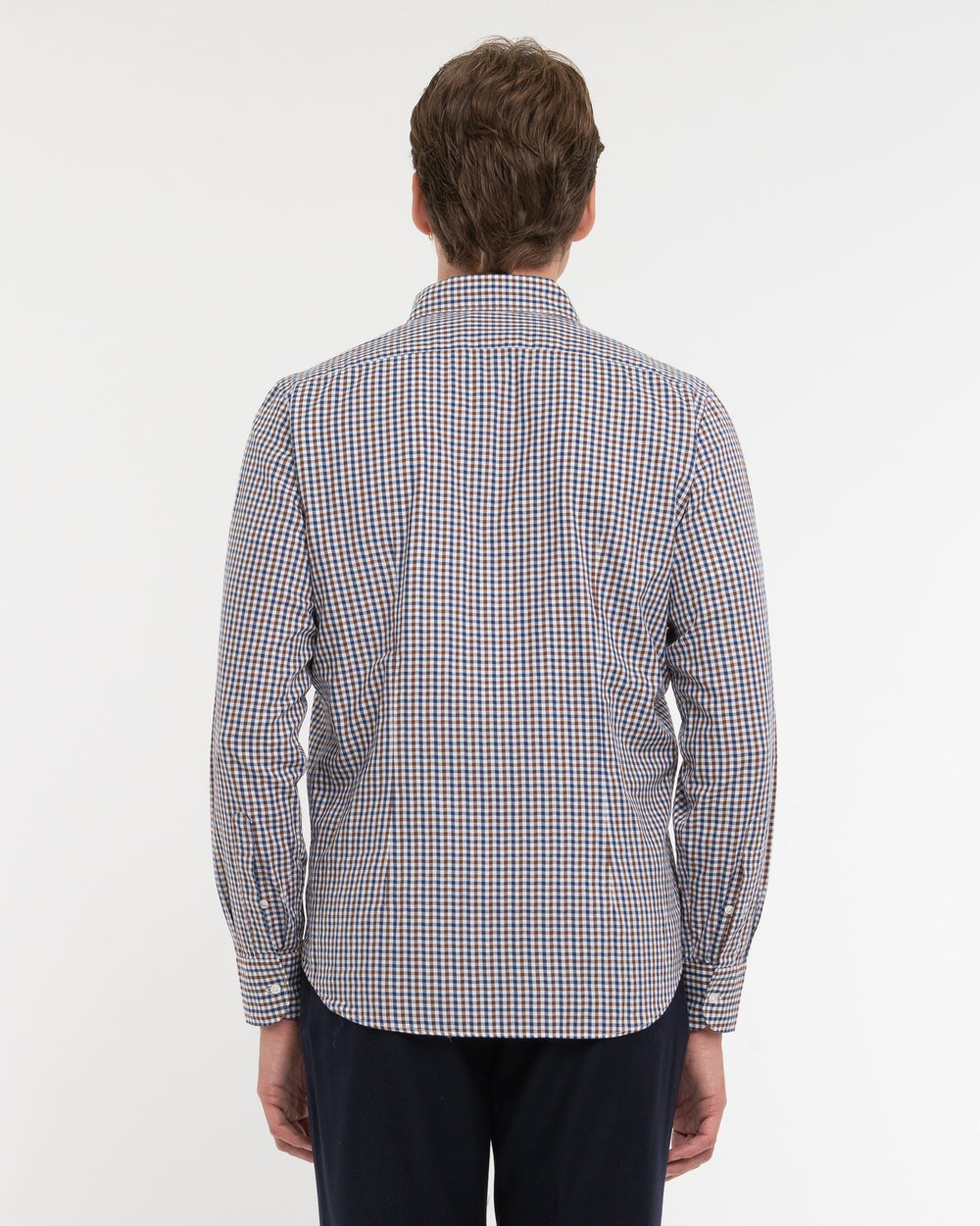 camicia button down damier 3932E602L 253703 88 MANUEL RITZ 