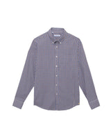 MANUEL RITZ camicia button down damier Blu