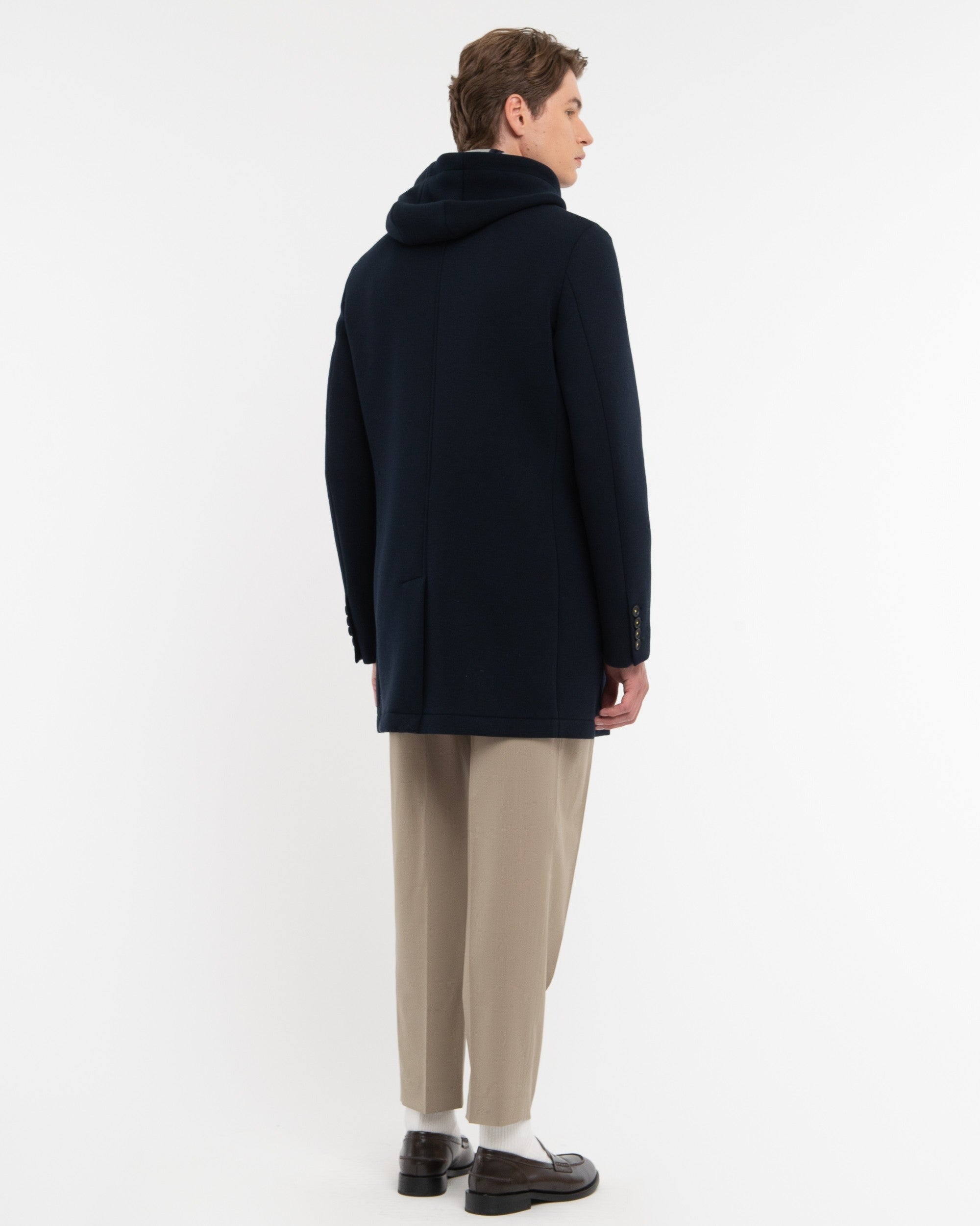 cappotto con cappuccio e pettorina 3932H8407C 253745 89 MANUEL RITZ 
