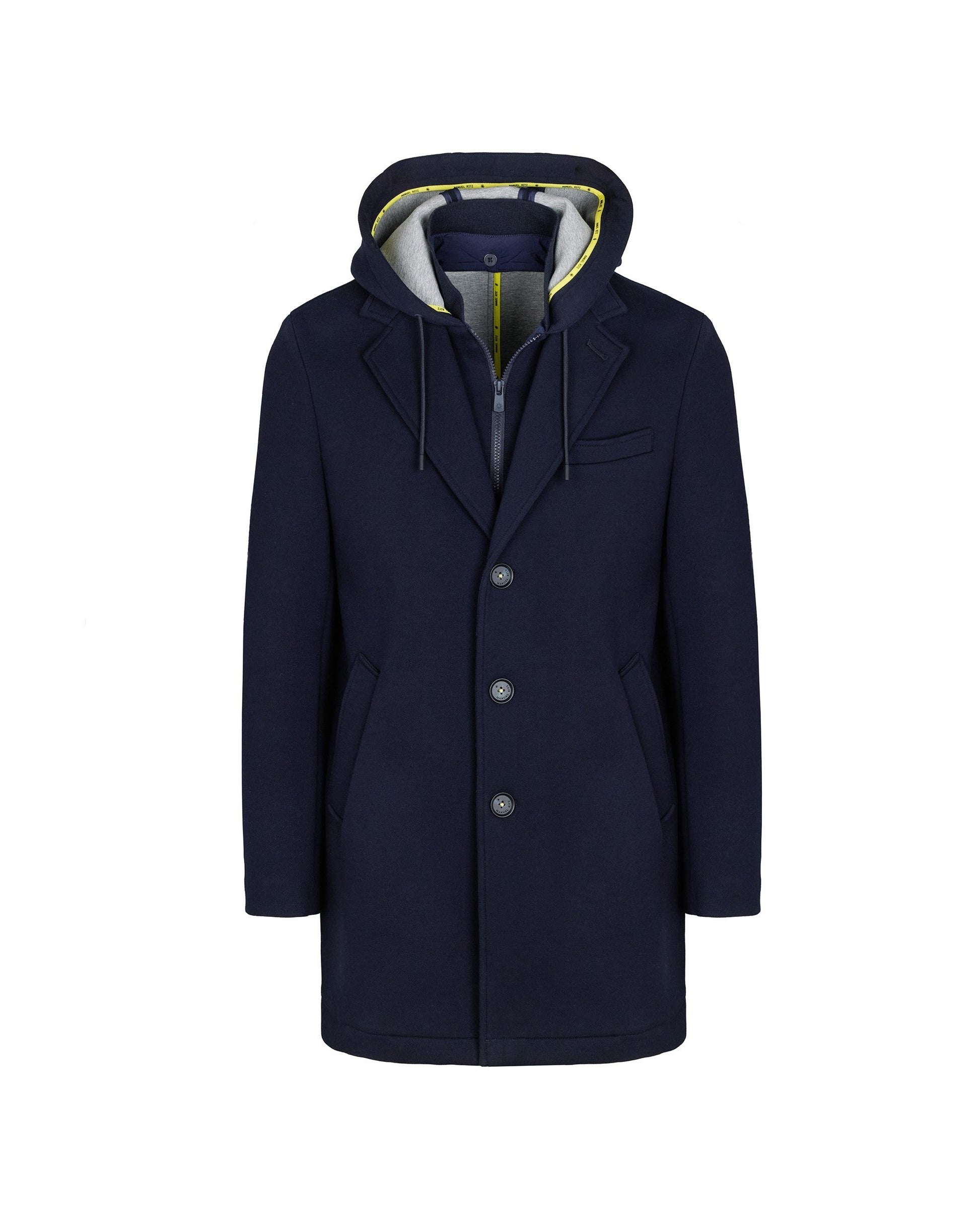 cappotto con cappuccio e pettorina 3932H8407C 253745 89 MANUEL RITZ 