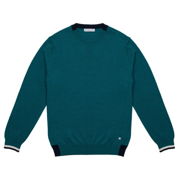 maglia con contrasto al collo 3932M500 253807 86 MANUEL RITZ 