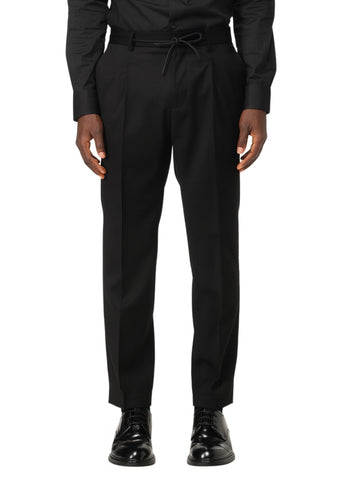 pantalone in tessuto tecnico stretch 3932P5004C 253759 99 MANUEL RITZ 