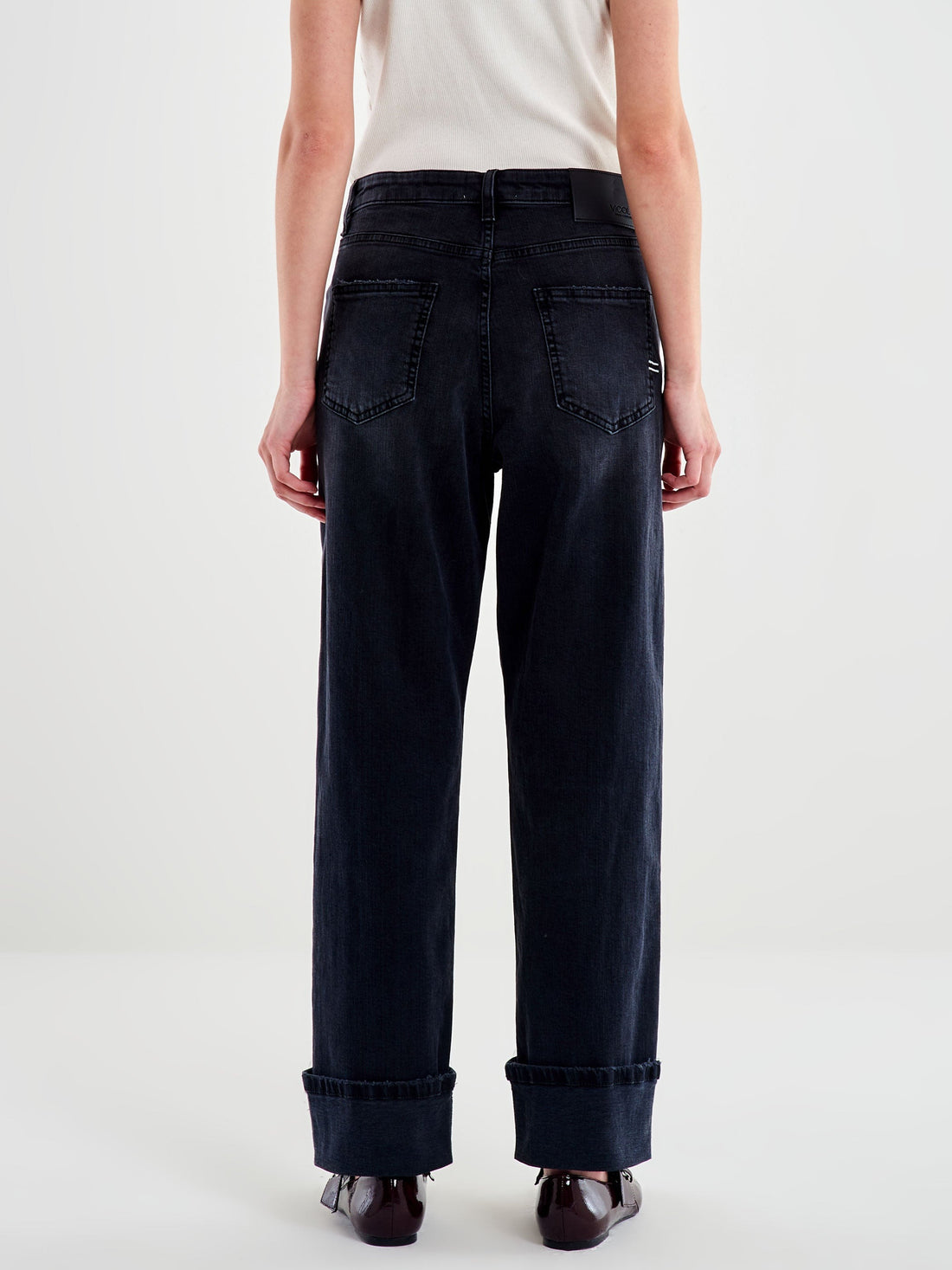 jeans maggie mom fit DF5084 NERO VICOLO 