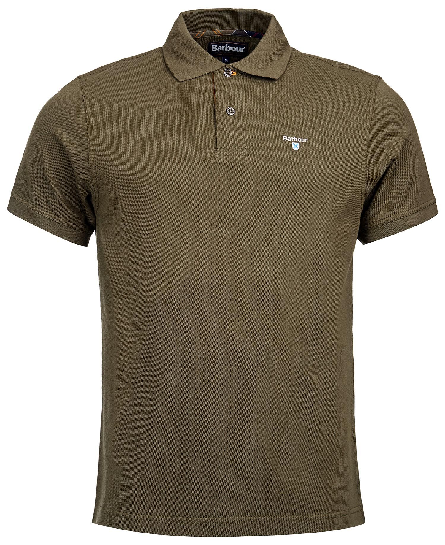 Polo con logo ricamato MML0012 OL51 BARBOUR 