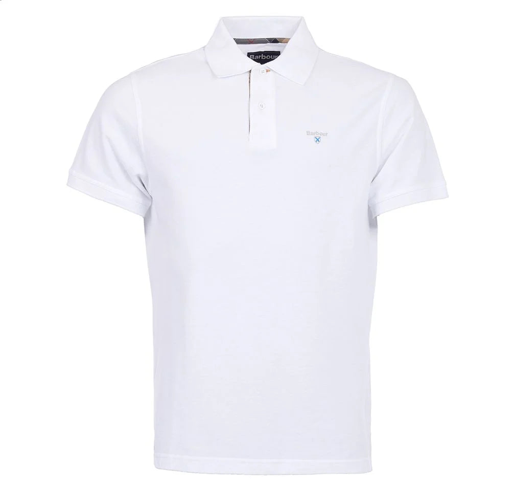 Polo con logo ricamato MML0012 WH11 BARBOUR 