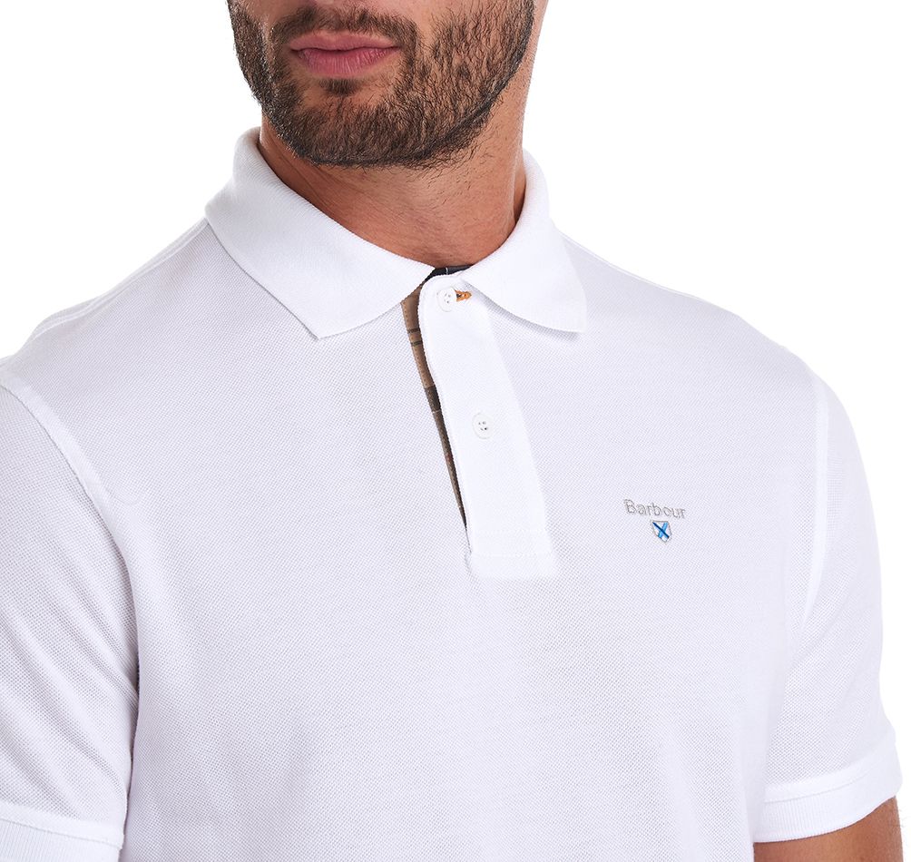 Polo con logo ricamato MML0012 WH11 BARBOUR 