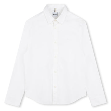 camicia bianca con logo J52009 10P BOSS 