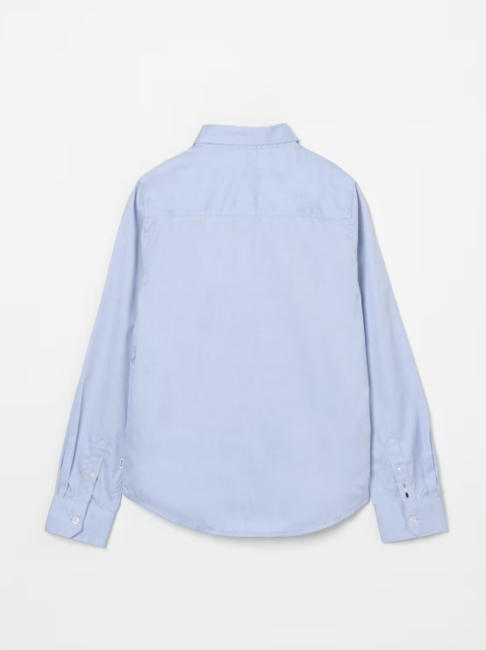 camicia bianca con logo J52009 77D BOSS 