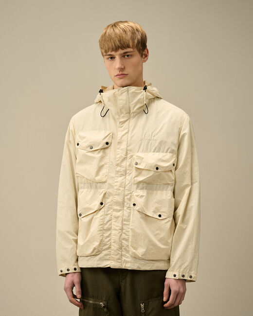 giubbino con occhiali flatt 18CMOW050A 005991G 402 CP COMPANY 
